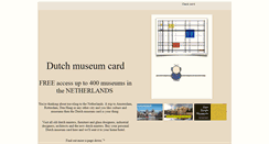 Desktop Screenshot of dutchmuseumcard.com