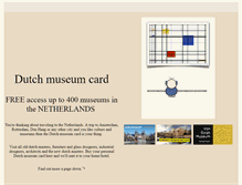 Tablet Screenshot of dutchmuseumcard.com
